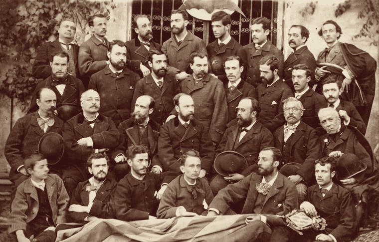 1881. Membres de Lo Rat Penat.