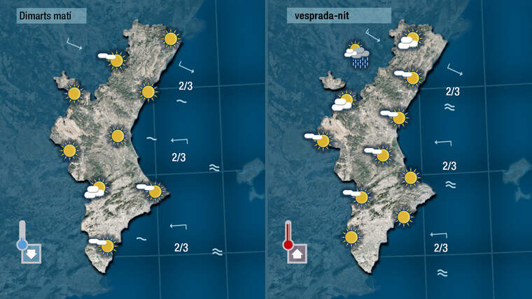 DemÃ  dimarts recuperarem el sol i a migdia notarem com pugen les temperatures|Jordi PayÃ 