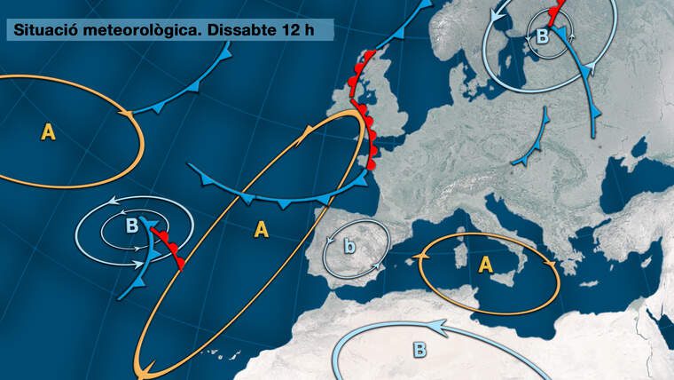 SituaciÃ³ meteorolÃ²gica. Dissabte | Jordi PayÃ 