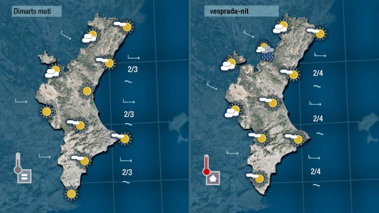 Mapes dimarts de matÃ­ i de vesprada amb nÃºvol | Jordi PayÃ 