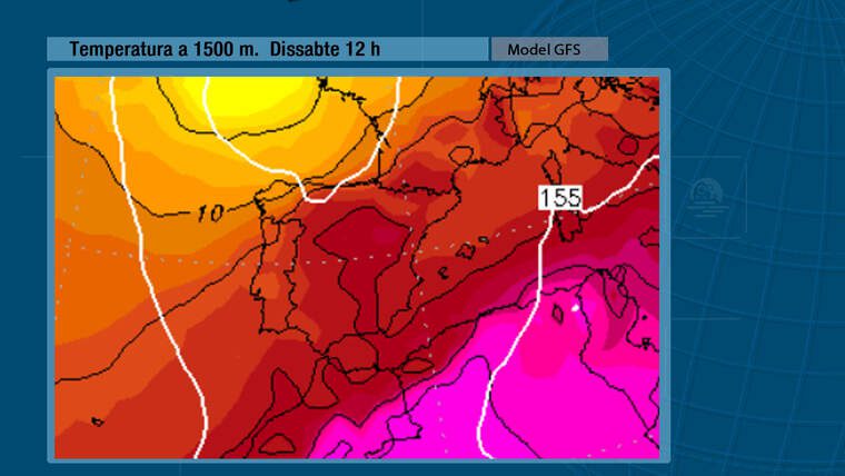 Temperatura a 1500m. Dissabte |Jordi PayÃ 