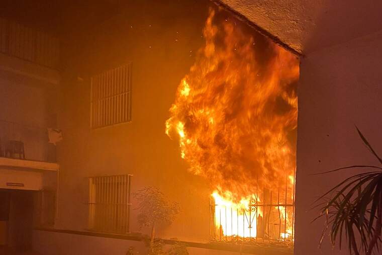 Incendi d'un habitatge a Alacant