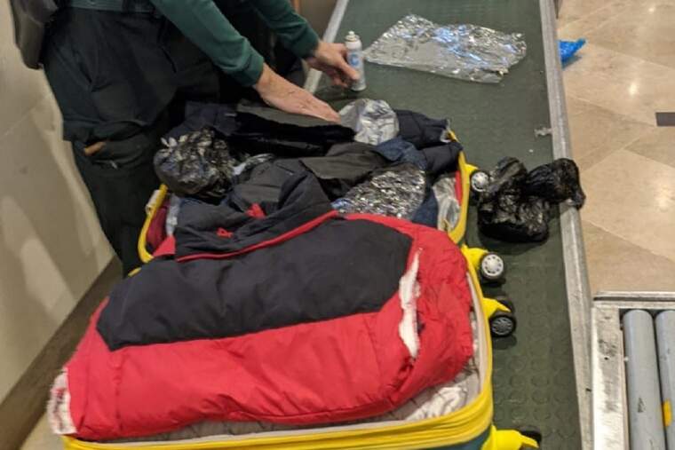 Maleta amb droga a l'aeroport de València