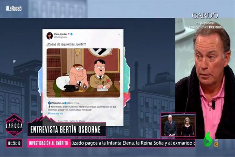 Bertín Osborne parla de Pablo Iglesias