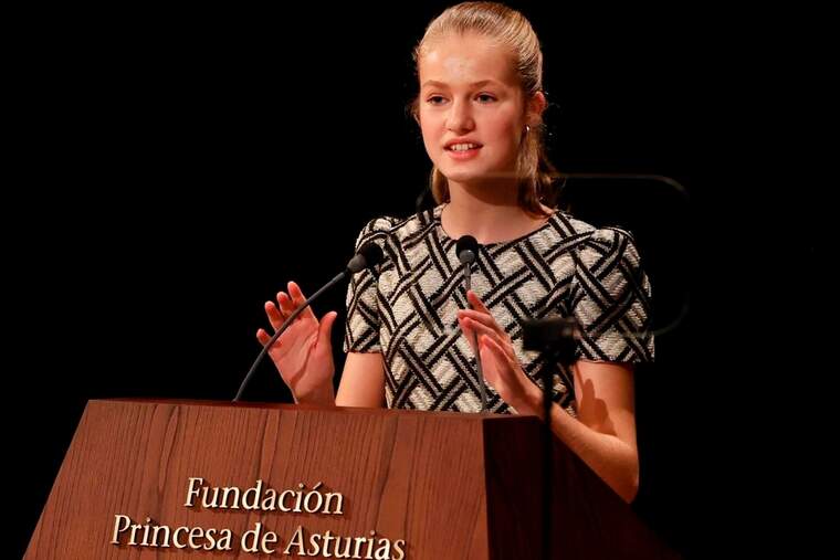 La princesa Leonor defensa el paper dels joves en la lluita per un futur 