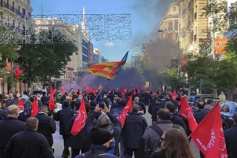 vaga dels treballadors d'Otis