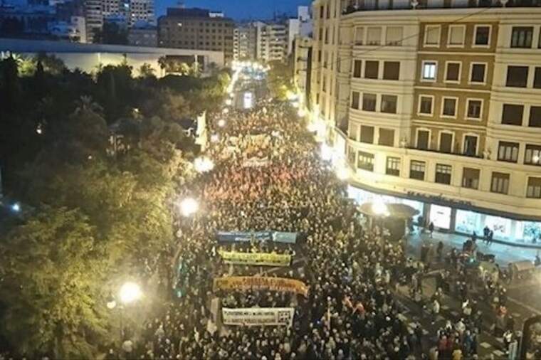 matge d'arxiu de la manifestaciÃ³ del 17N de 2017 contra l'infrafinanÃ§ament / Europa Press