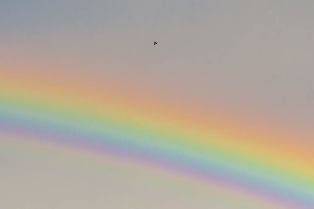 Un arc iris optimista vist a Reus, fa molt temps.
