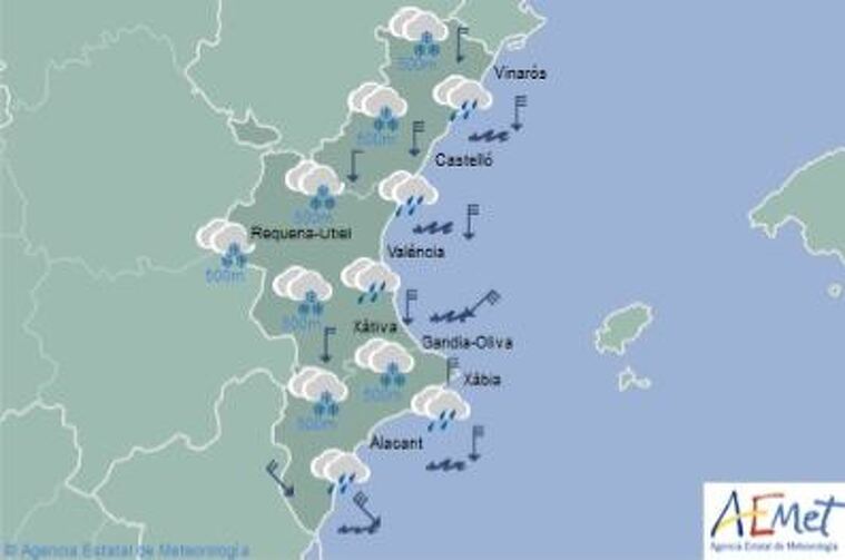Previsió de l'Aemet per València
