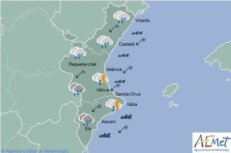 Mapa de sÃ­mbols previst per dimarts