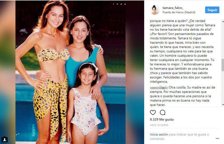 Publicación de Tamara Falcó con su madre Isabel Preysler y su hermana Ana Boyer