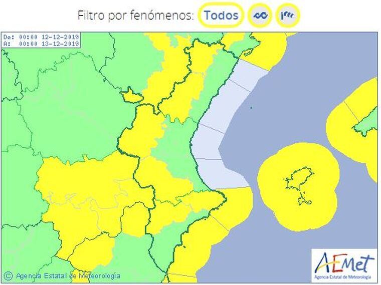Avisos per vent aquest dijous