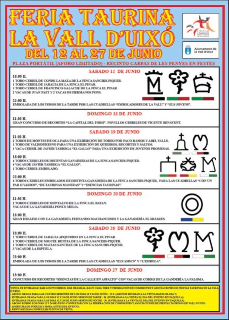 Cartell Bous al Carrer la Vall d'UixÃ³
