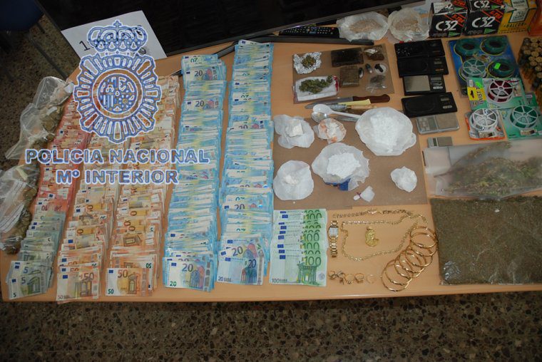 Material intervingut per la Policia Nacional