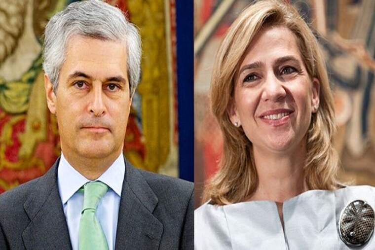 La infanta Cristina i Adolfo Suárez Illana
