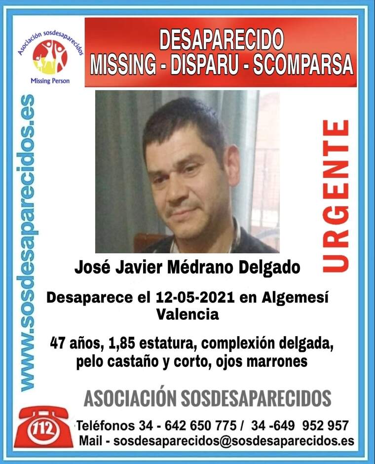 José Javier Medrano Desaparegut AlgemesÃ