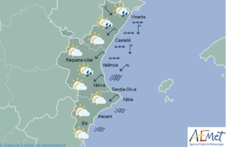 Mapa de la Comunitat Valenciana