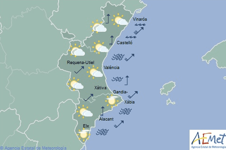 Mapa de previsiÃ³ per aquest dissabte