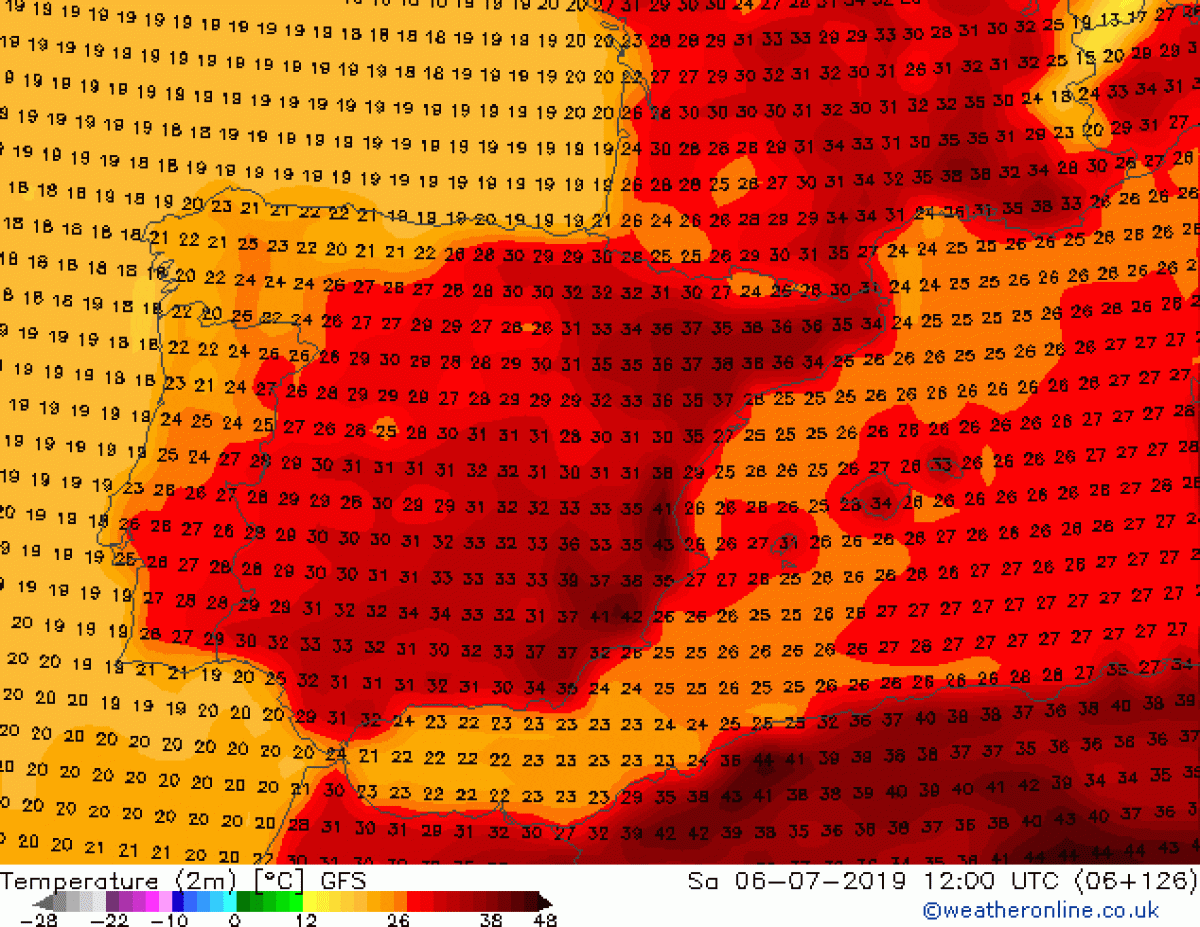Nova onada de calor que ens portarà a parlar de mà ximes de fins a 43º a l'interior d'Alacant el dissabte