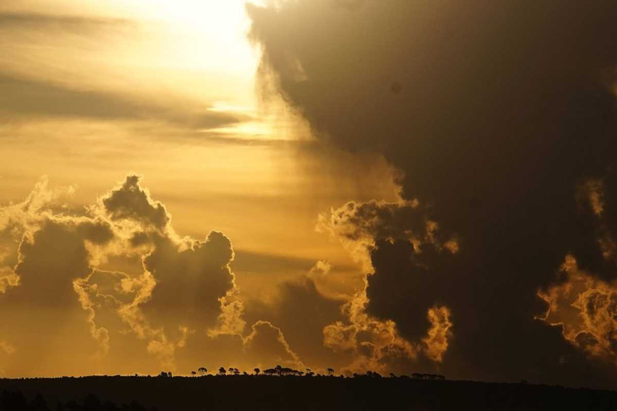 Imatge d'unes nuvolades de tarda