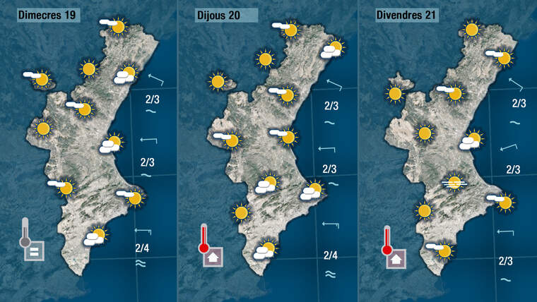 Oratge a partir de dimecres 19 de maigOratge a partir de dimecres 19 de maig
