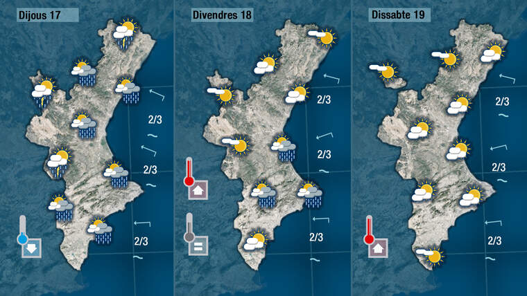 Oratge a partir del dijous 17 de juny