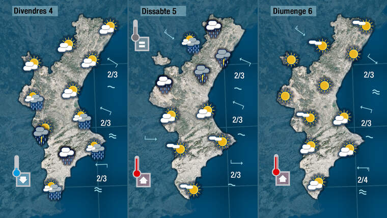 Oratge a partir del dijous 4 de juny