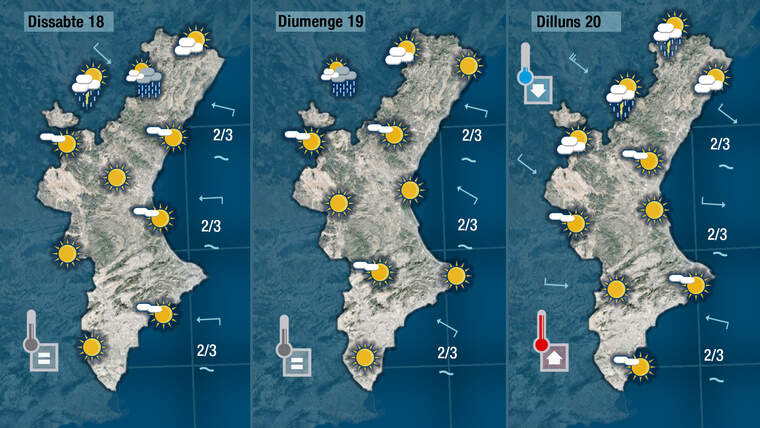 Oratge a partir del dissabte 18 de setembre