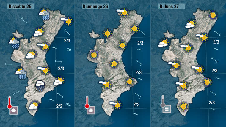 Oratge a partir del dissabte 25 de setembre