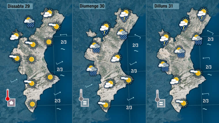 Oratge a partir del dissabte 29 de maig