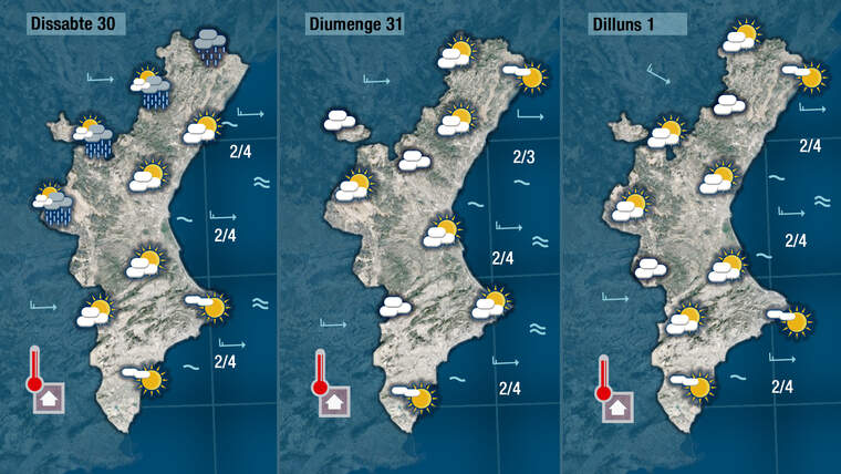 Oratge a partir del dissabte 30 octubre