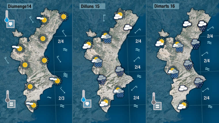 Oratge a partir del diumenge 14 novembre