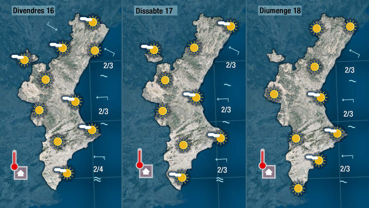 Oratge a partir del divendres 16 de juliol
