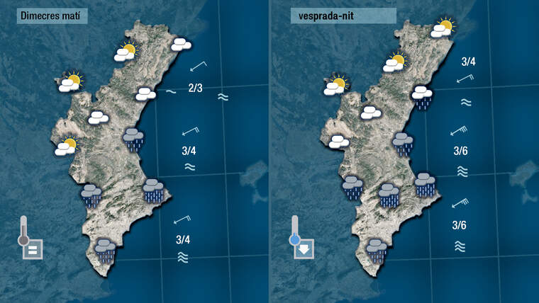 Oratge demà dimecres 10 de novembre