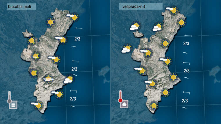 Oratge demà dissabte 12 de juny
