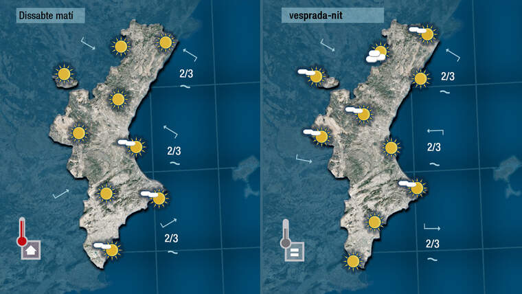 Oratge demà dissabte 24 de juliol