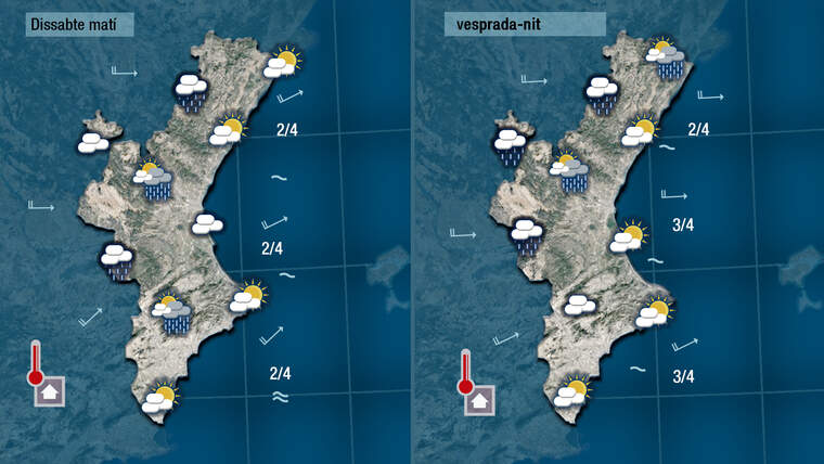 Oratge demà dissabte 30 octubre