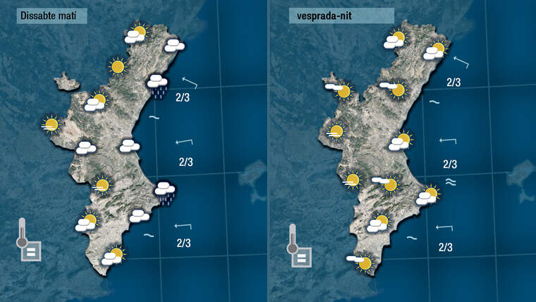 Oratge demà dissabte 9 octubre