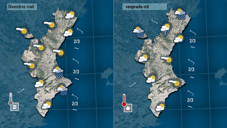 Oratge demà divendres 1 de octubre