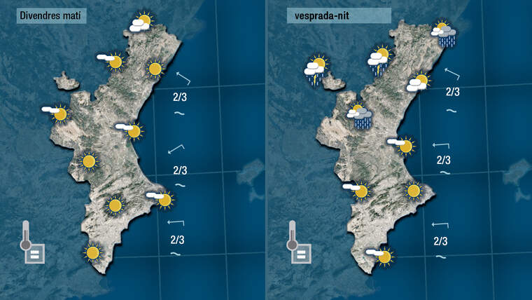 Oratge demà divendres 17 de setembre