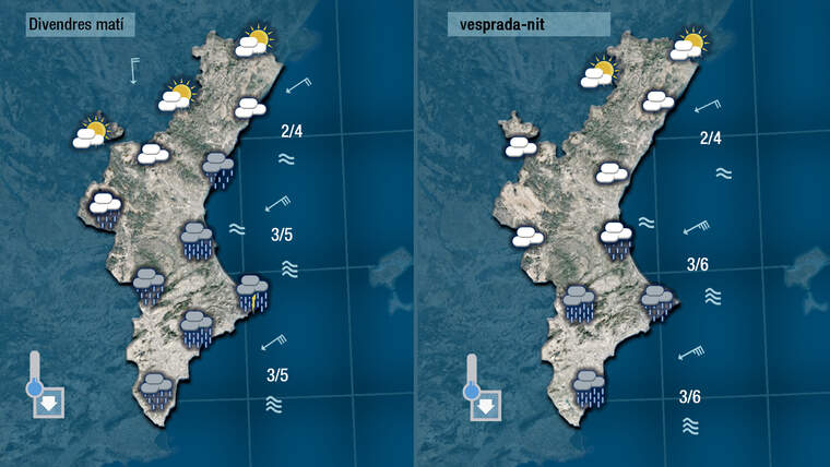 Oratge demà divendres 5 de novembre