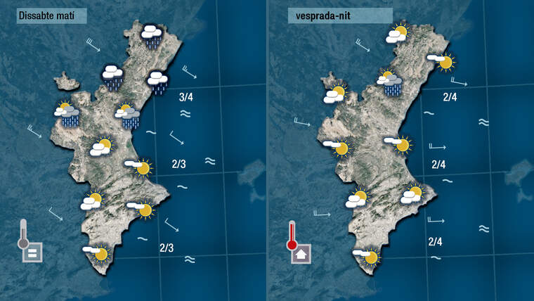 Oratge dissabte 1 de maig