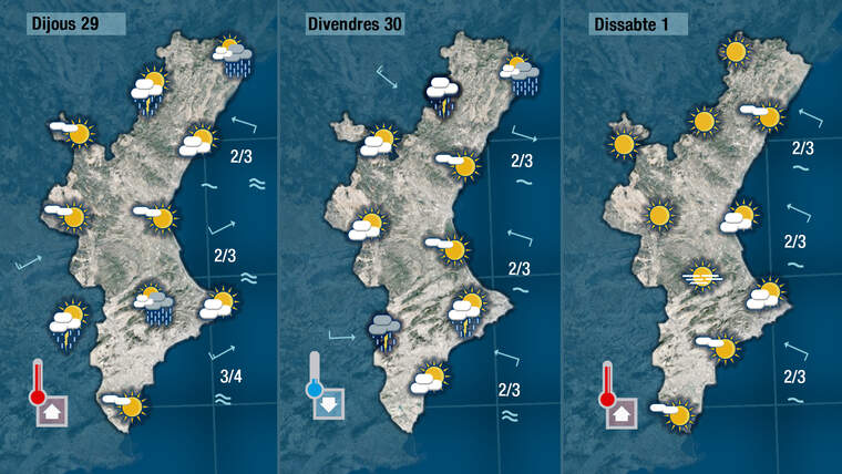 PrevisiÃ³ temps Ãºltims dÃ­es abril