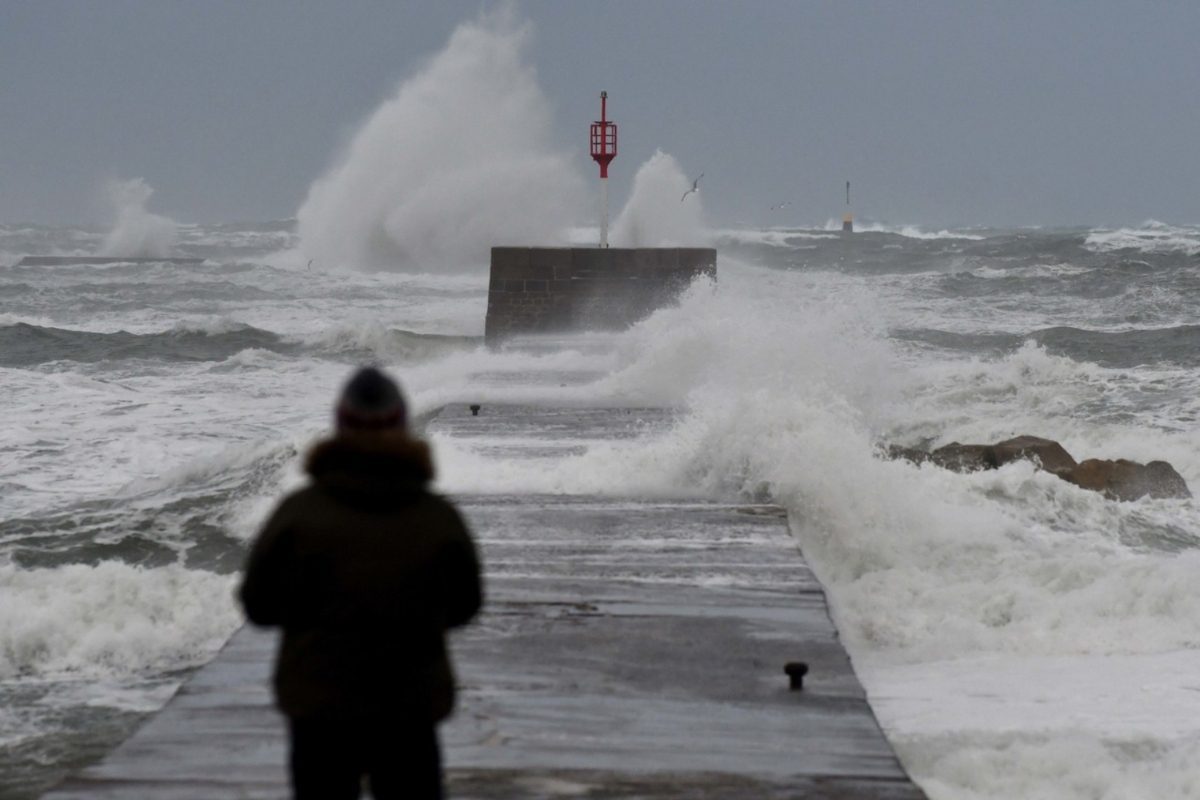 Imatge d'un fort temporal marÃtim