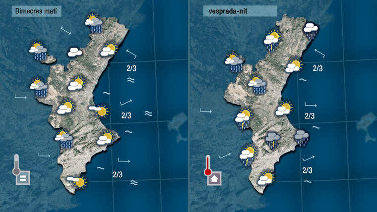 Temps dimecres 28 d'abril