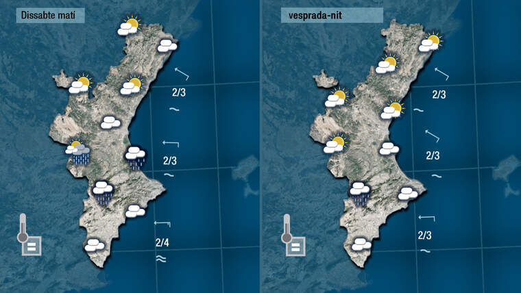 Temps dissabte 24 abril