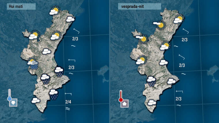 Temps hui dijous 23 abril