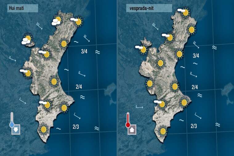 Un cap de setmana menys ventós i menys fred
