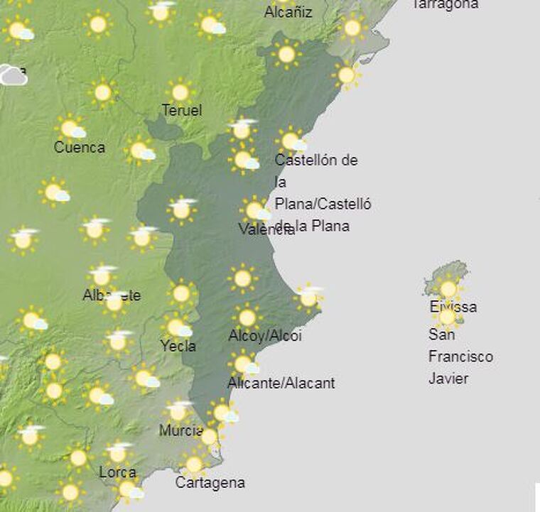 Mapa de sÃmbols per a este diumenge