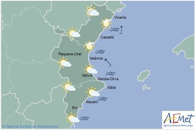 Mapa de previsiÃ³ per a este dimarts